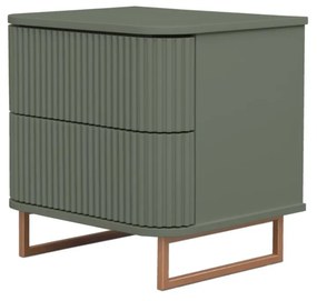 Mesa de Cabeceira Miami - Toscana com Detalhes Dourado Soleil Kleiner