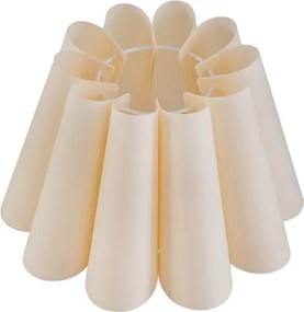 Cupula Gomos Tecido Bege Boca Larga 25Cm