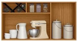 Armário de Cozinha Aéreo 120cm Nala Freijó UV/Off Acetinado Z44 - Mpoz