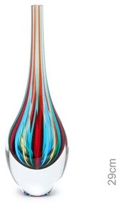 Gota Mini Alta com Bastões Coloridos com Fios Murano Cristais Cadoro