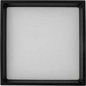 Plafon Led Sobrepor Quadrado 22w Preto 120° 3000k Deep