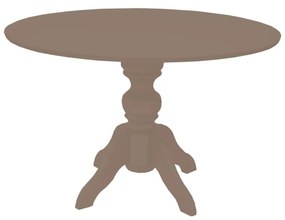 Mesa de Jantar Redonda Slim Munique - 6 Lugares - 1,37m - Fendi Nouveau Kleiner