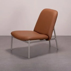 Poltrona Jolie Assento Corino Caramelo Base Fendi - 78220 Sun House
