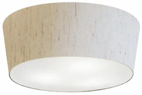 Plafon Cone Md-3004 Cúpula em Tecido 15/50x40cm Linho Bege - Bivolt