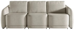 Sofá Cama Modulado Retrátil e Reclinável Decorativo Varsóvia 276cm Bouclê Bege G33 - Gran Belo