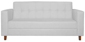Kit Sofá 2 Lugares e 2 Poltronas Denver Suede Branco - ADJ Decor
