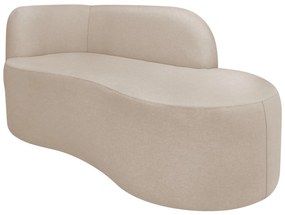 Divã Recamier Orgânico Tokyo 160cm Lado Direito Linho - ADJ Decor