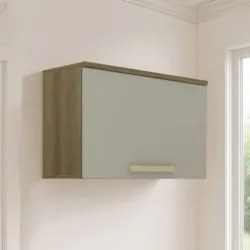 Armário de Cozinha 60cm Com 1 Porta Nádia Mocca/Avelã L01 - Mpozenato