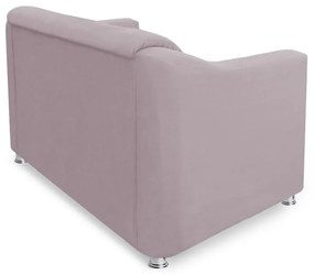 Namoradeira Cecilia 2 Lugares Suede Crepe 1,20 m Decorativa Sala Recepção