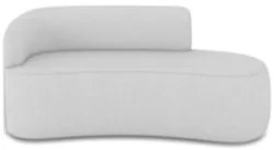 Sofá 3 Lugares Para Sala 180cm Orgânico Wendi Linho Cinza I01  - Mpoze