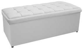 Calçadeira Copenhague 160 cm Queen Size Corano Branco - ADJ Decor