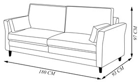Sofá Decorativo Living 2 Lugares 180cm Coach Veludo Cinza G22 - Gran Belo