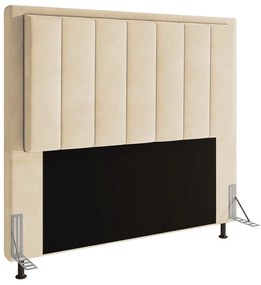 Cabeceira Casal Cama Box 140cm  para Quarto Opala Suede M11 - D'Rossi - Bege