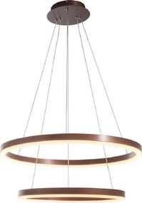 Pendente Led Metal E Aluminio 54W 3000K Danza - CAFÉ