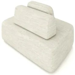 Sofá Modular 140cm Living Sala de Estar Moby Linho Cru Z08 - Mpozenato