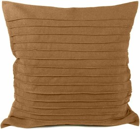 Capa de Almofada Drapeada Caramelo – 50x50cm