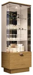 Cristaleira Aruan Buffet Ellora e Espelho Adnet 67cm H01 Off White/Car
