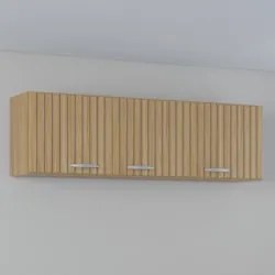 Armário de Cozinha Aéreo 120cm Classic Ripado Damasco Z46 - Mpozenato
