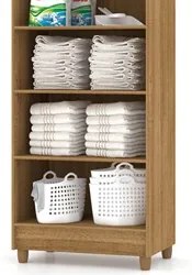 Armário Multiuso Cozinha Lavanderia 2 Portas Aline V02 Nature/Brisa -