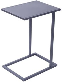 Mesa de Apoio Dado com Estrutura e Tampo Metalico Preto - 53482 Sun House