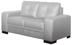 Sofá 02 Lugares 1,70 m Couro Milano Branco - Scala Decor