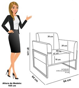 Kit 2 Poltronas Base Industrial Alta Dourado Marisa Veludo Rosê
