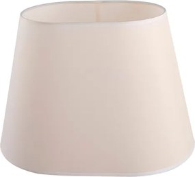 Cupula Oval Tecido Bege 45Cm