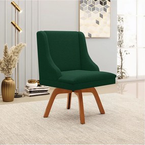 Cadeira Sala de Jantar Giratória MM35 Liz Bouclê D03 - D'Rossi - Verde