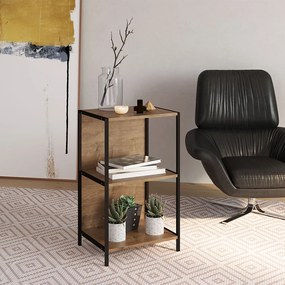Estante Alta Multiuso Steel Quadra Vermont e Base Metálica Preto 45 cm - D'Rossi