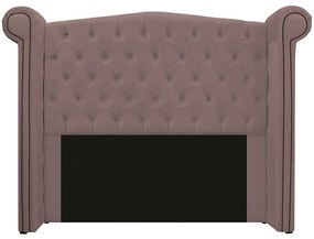 Kit Cabeceira e Calçadeira Veneza 140 cm Casal Linho Rosê - ADJ Decor