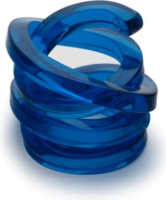 Anel Porta Guardanapo Color Line Acrílico - Reflex Blue  Reflex Blue