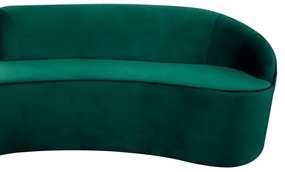 Sofá 3 Lugares Eros D07 Curvo 210cm Braço Direito Veludo Esmeralda - D'Rossi