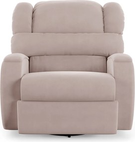 Poltrona do Papai Sala de Cinema Reclinável Kylie Glider Manual Giratória Veludo Rosê G23