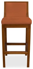 Banqueta Decorativa Josi Veludo Telha