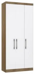 Guarda Roupa Modulado 102cm com 3 Portas Delphi Avelã/Branco L01 - M