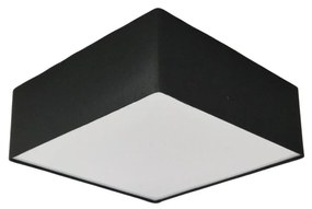 Plafon Quadrado Md-3001 Cúpula em Tecido 35x35x12cm Preto - Bivolt
