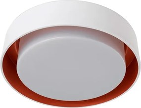 Plafon De Sobrepor Aluminio Dubai - BRANCO COBRE