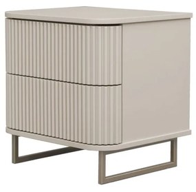 Mesa de Cabeceira Miami - Off White c/ Detalhes Fendi Lumiére Kleiner