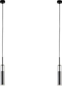 Kit 2 Pendentes Metal Vidro Hilton