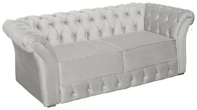 Namoradeira Sofá 2 Lugares Chesterfield Capitonê 186cm Veludo Branco - Sheep Estofados - Branco