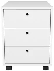 Conjunto Escritório Home Office 4 Peças Nil A06 Branco/Carvalho - Mpoz