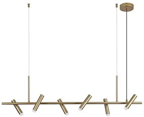 Pendente Led Metal E Acrilico 18W 3000K Zione - DOURADO