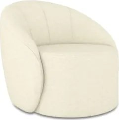 Poltrona Sala Giratória Redonda Kit 2 Steve Linho Bege  I01  - Mpozena