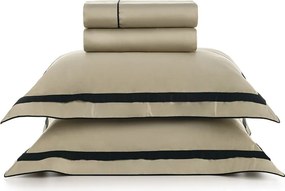 Jogo de Cama Karsten 300 Fios Lara - Fendi e Preto King