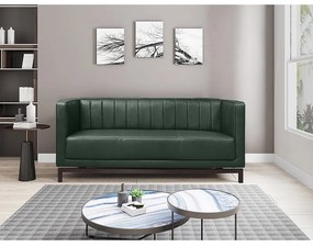 Sofá de Couro Austin Mempra Estofados - 202cm 3 Lugares