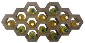 Garrafeiro Colmeia Capuccino - 14 garrafas Woodyou