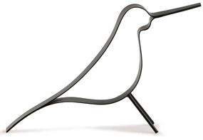 Enfeite Decorativo "Pássaro" em Metal Preto 19x7 cm - D'Rossi