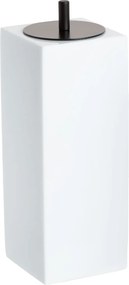 Porta Escova de Dentes Resina Branco - Black Matte