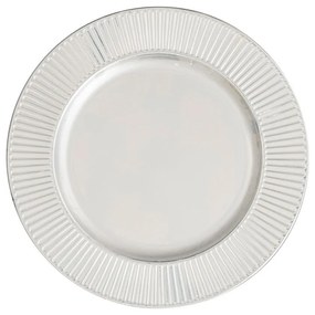 Sousplat Prateado De Plástico Bright 33cm 30292 Bon Gourmet