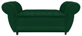 Recamier Baú Londres 1,20 m Suede D'Rossi - Verde